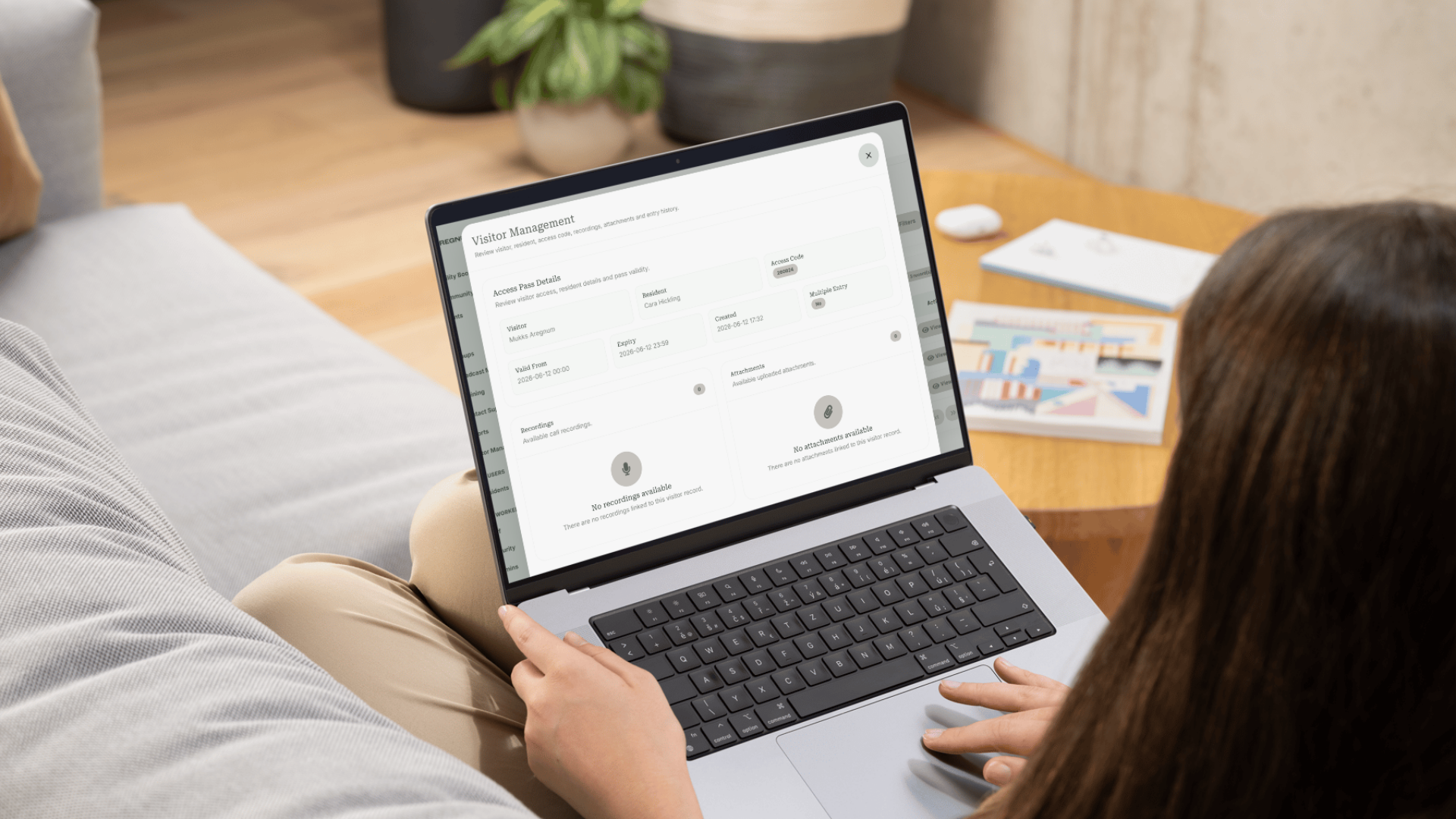 Aregnum cloud visitor management system and access control system
